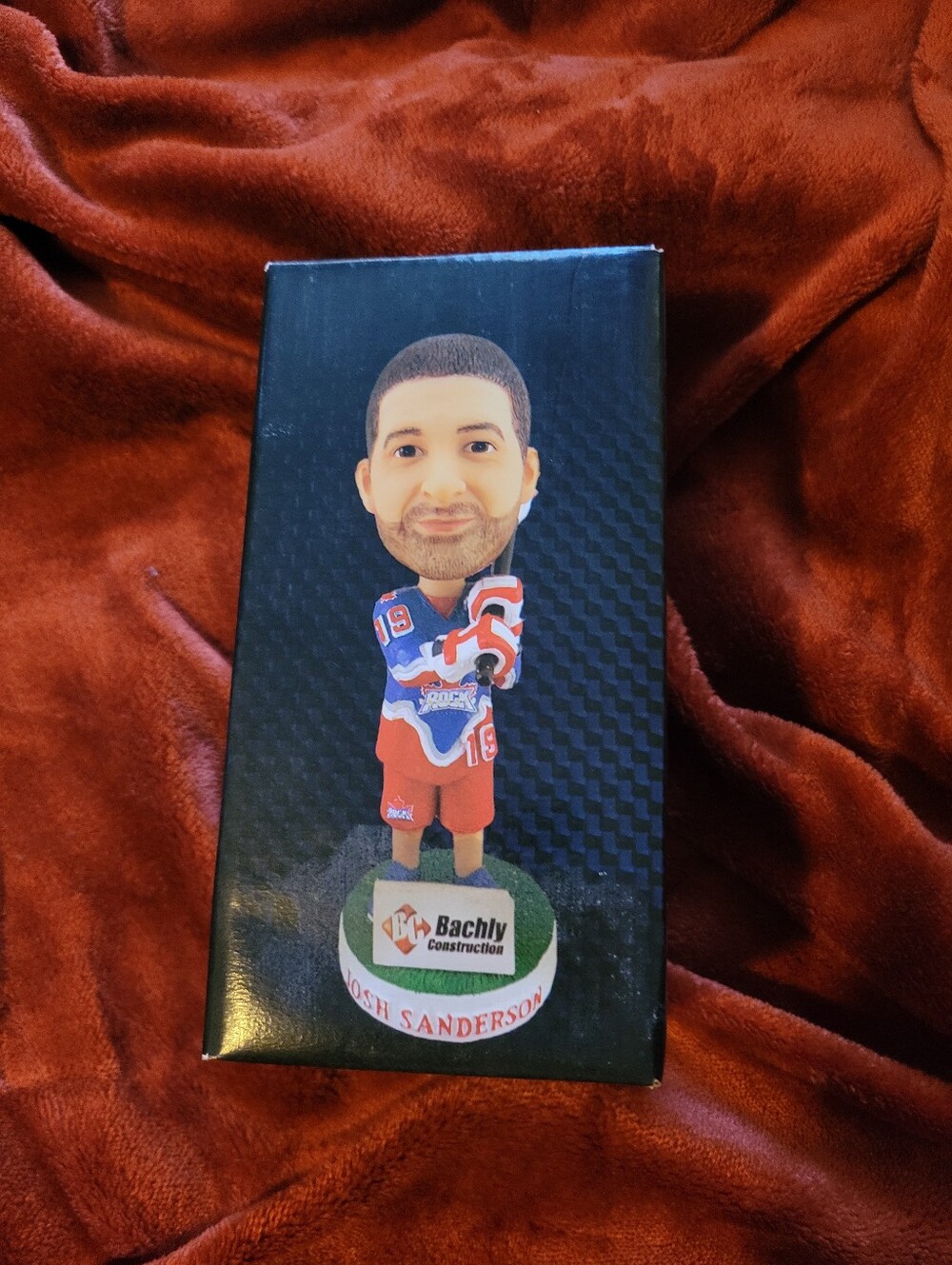 BNIB Josh Sanderson #19 Lacrosse Toronto Rock Bobblehead Limited Edition Figure